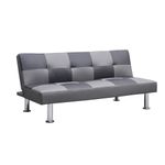 Sofacama Cuadros Gris 175 x 90 x 80 cm - Z