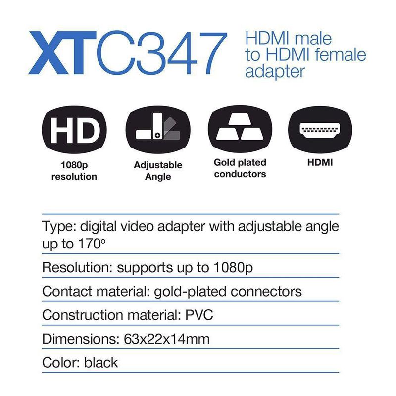 Adaptador Hdmi Tipo A - Xtech