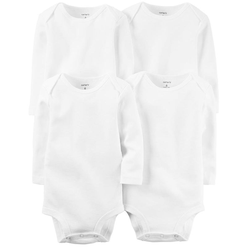 Boddies 4 Pzas Blancos - Carters Varias Tallas