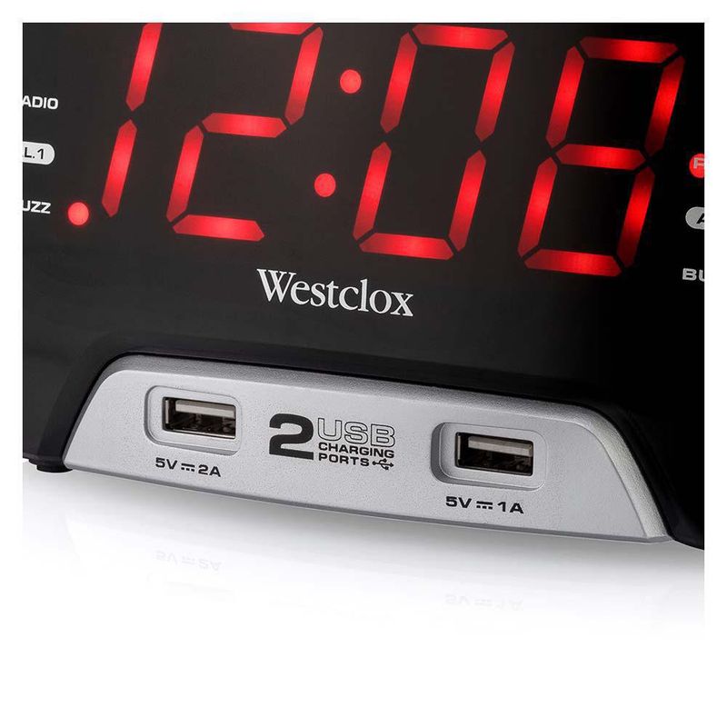 Reloj Despertador Ksix AlarmClock2 con Carga Inalámbrica Fast