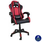 Silla Para Juego Rojo Y Negro  65X63X115-125 Cm