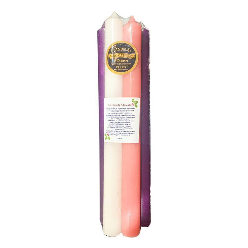 Set De Velas Corona De Adviento  - Pilandros