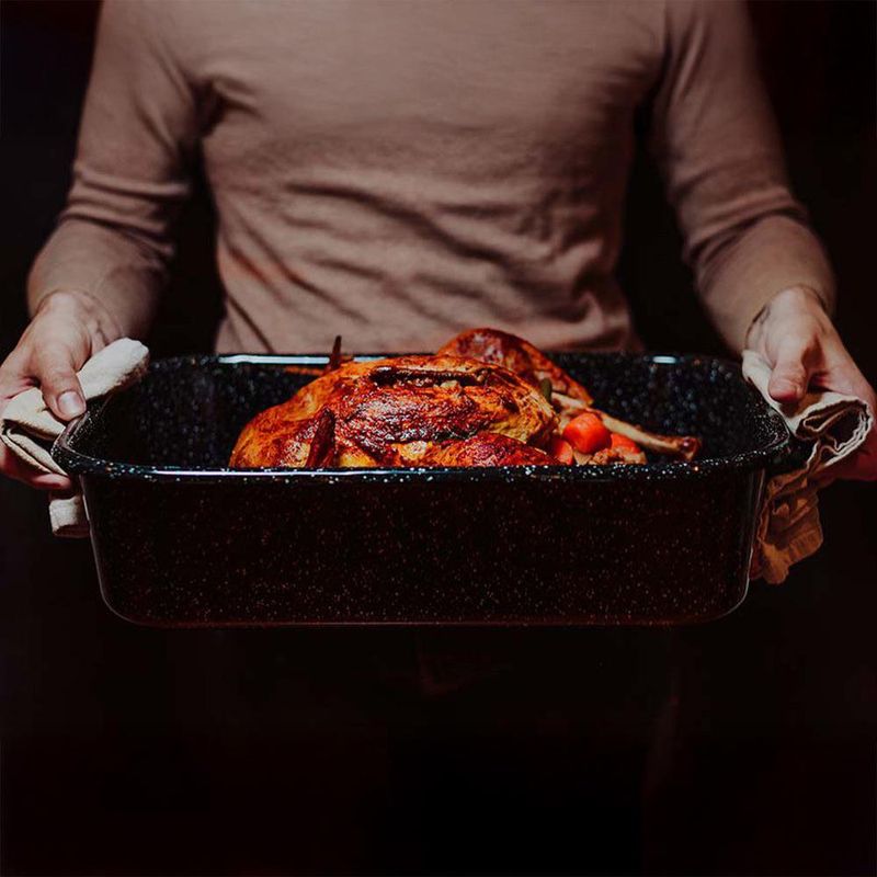 Asador Rectangular Negro sin Parrilla