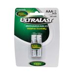 Baterías AAA Recargables 2 Pzs Ultralast