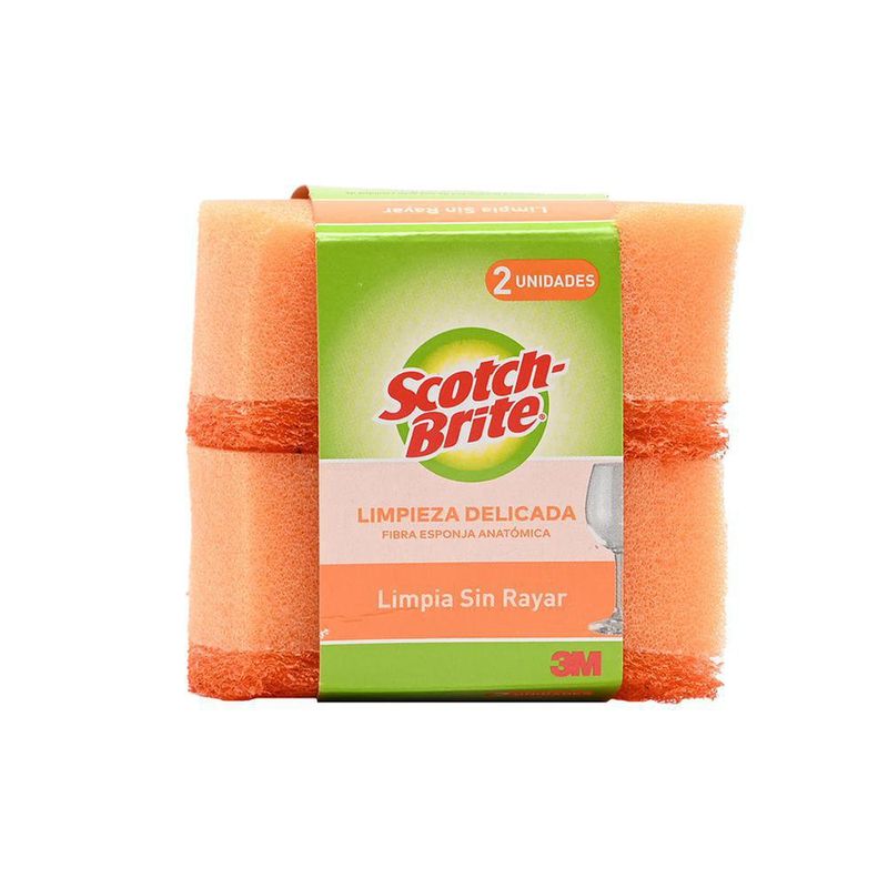 Esponja Doble Uso Cero Rayas 2 Pzs - Scotch Brite
