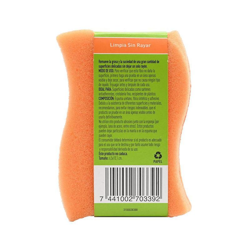 Esponja Doble Uso Cero Rayas 2 Pzs - Scotch Brite