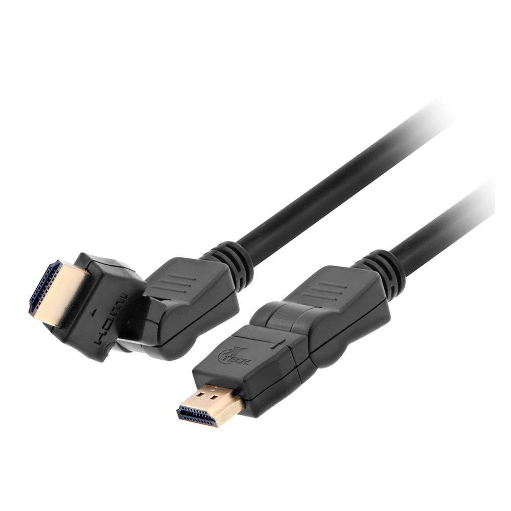 Cable HDMI A HDMI Para Audio y Video, Diseño Plano, Color Negro, 4.5  Metros, Xtech : Precio Guatemala