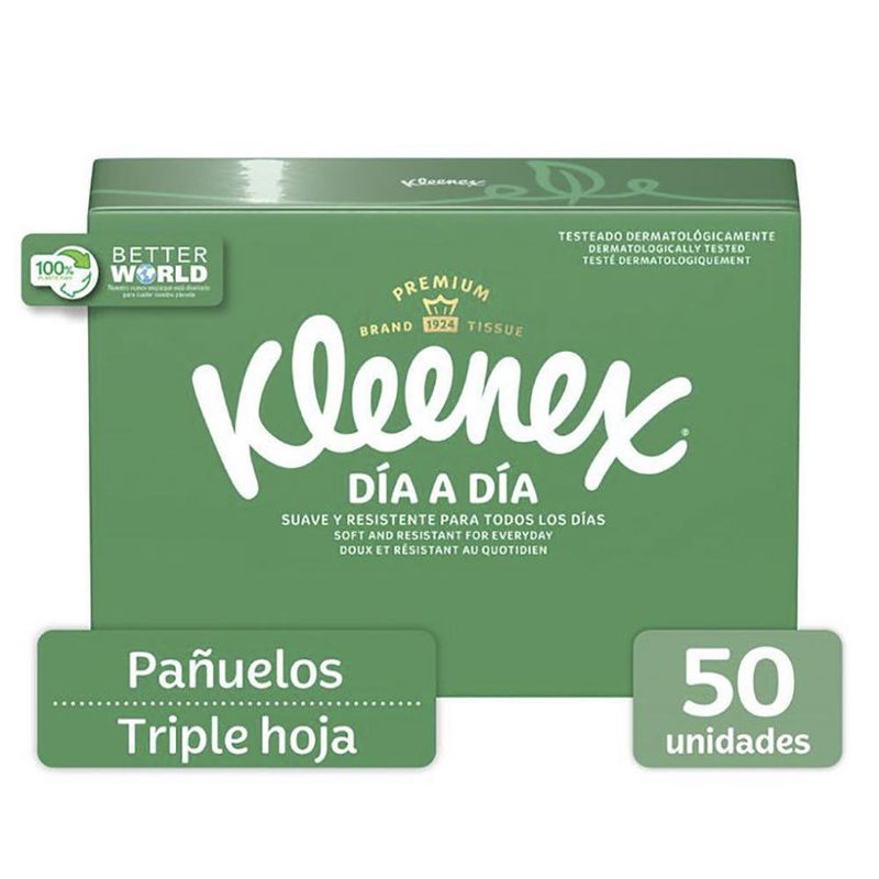 Caja De Pañuelos De Papel 50 Unidades - Kleenex
