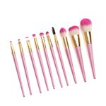 Juego-De-Brochas-Para-Maquillaje-Rosa-10-Piezas---Viva