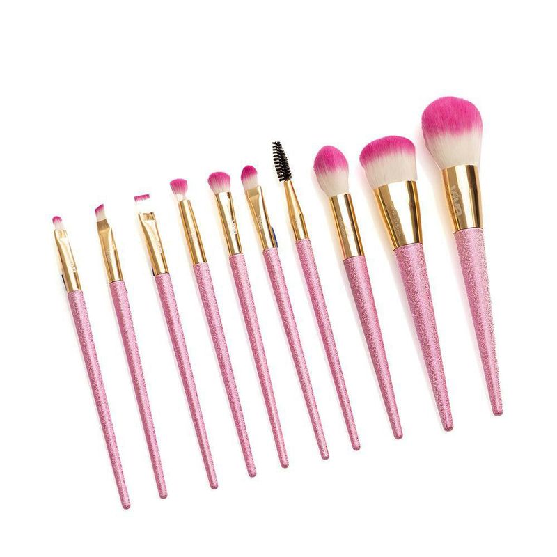 Set de 10 Brochas para Maquillaje Multicolor