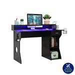 Escritorio Azul y Negro Para Gamer  - Zmobili