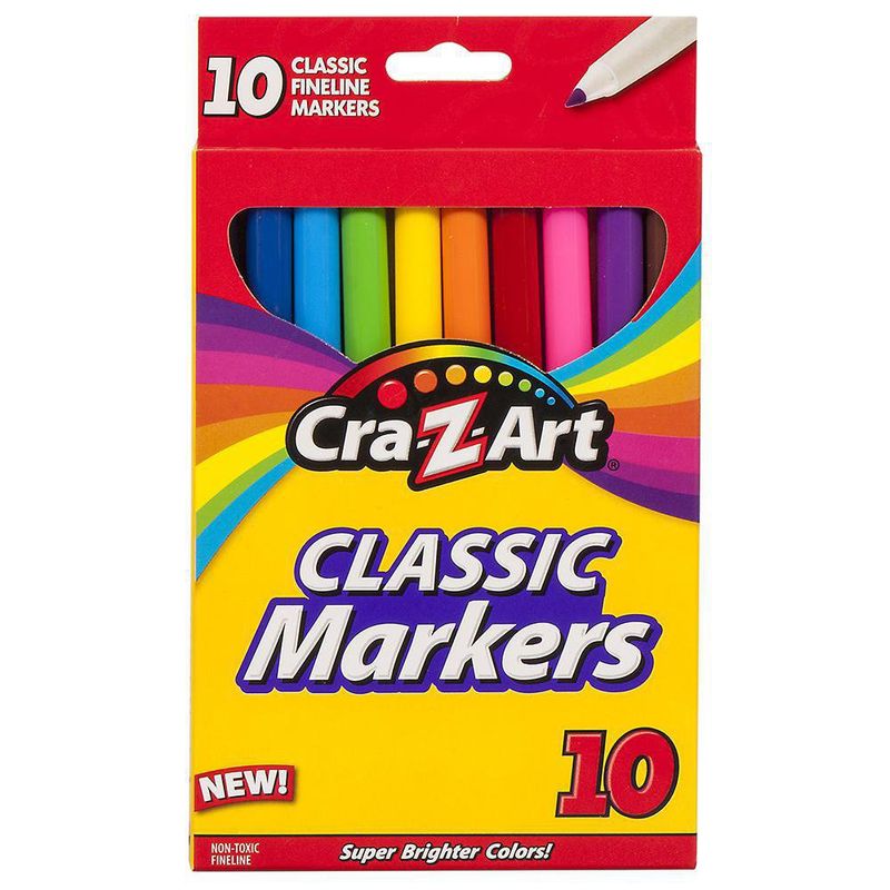  Craft Smart Juego de marcadores fluorescentes de punta media :  Arte y Manualidades