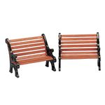 Figura 2 Bancas De Parque Para Villa Navideña - Lemax
