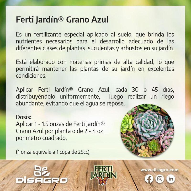 Fertilizante En Grano Azul De 10 Kg - Fertijardin