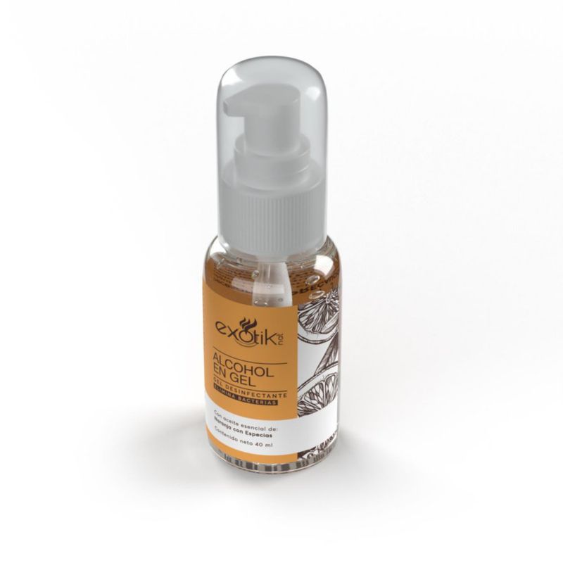 Alcohol En Gel Desinfectante Naranja 40 Ml - Exotik