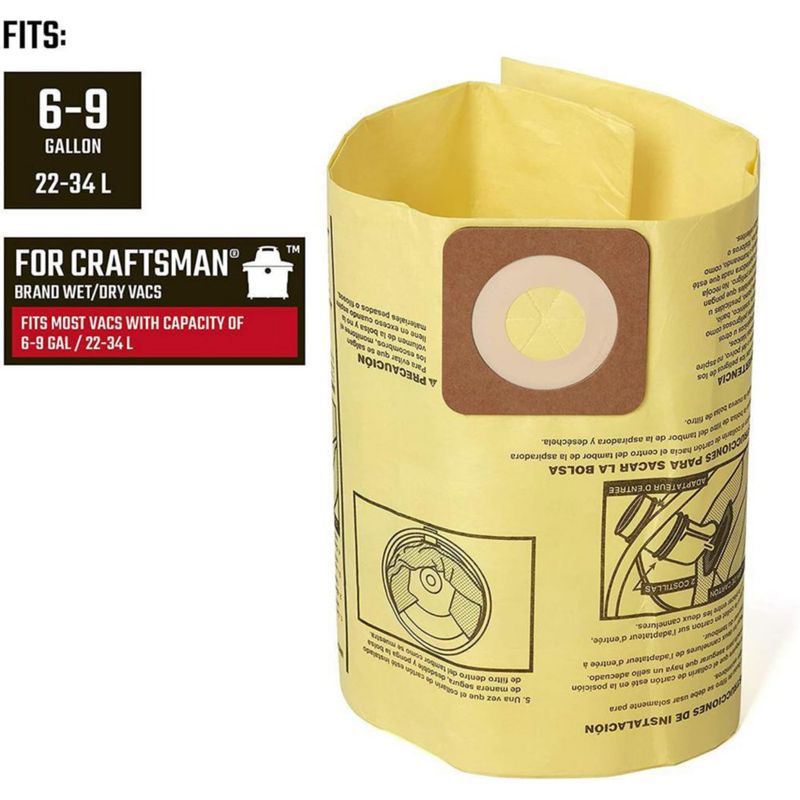Bolsa Filtrante De 6 A 9 Galones - Craftsman