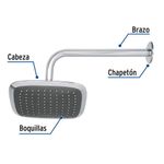Ducha de Plato Cuadrada 8 Plg - Foset