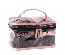 Set De 3 Cosmetiqueras Rosa Flores - Viva