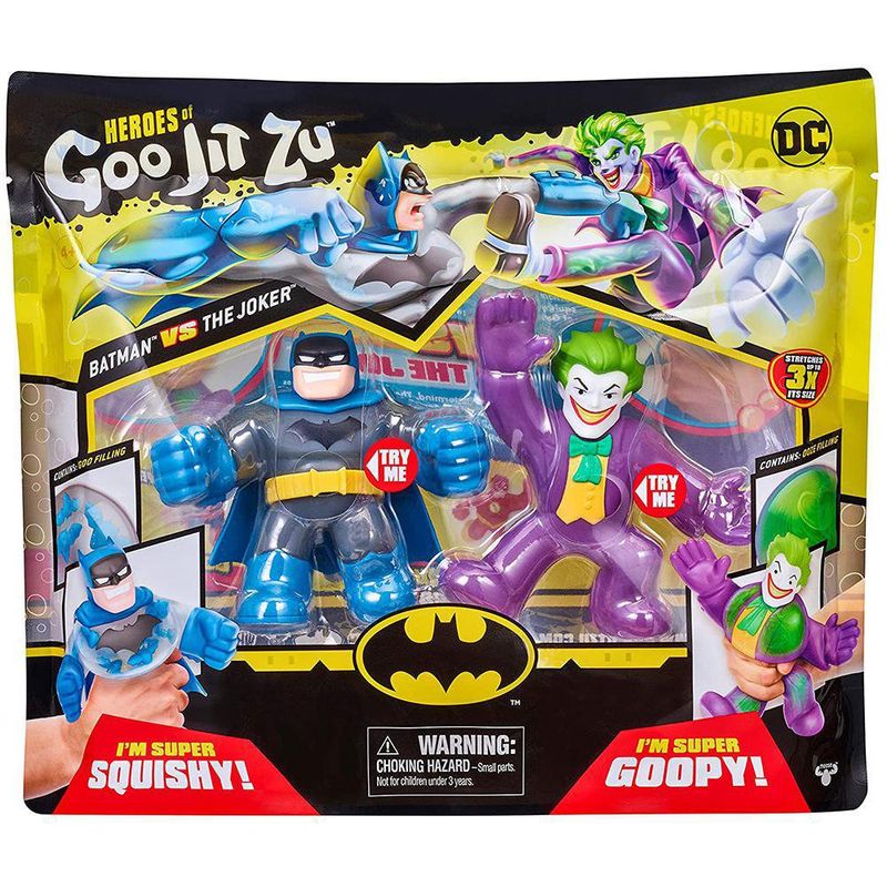 Figuras De Acción Batman Vs Joker Y Héroes De Goo Jit Zu - Goo Jit Zu