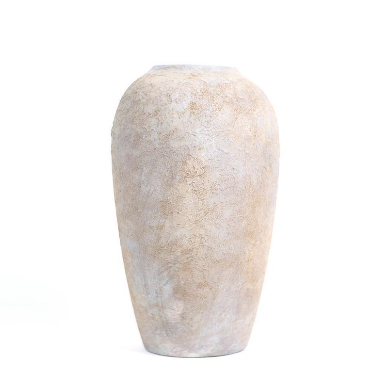 Florero Decorativo Color Gris De 16.5X16.5X27.9 Cm - Topis