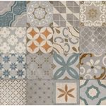Piso Cerámico Cementine Antique Multicolor 40X40 Cm - Interceramic