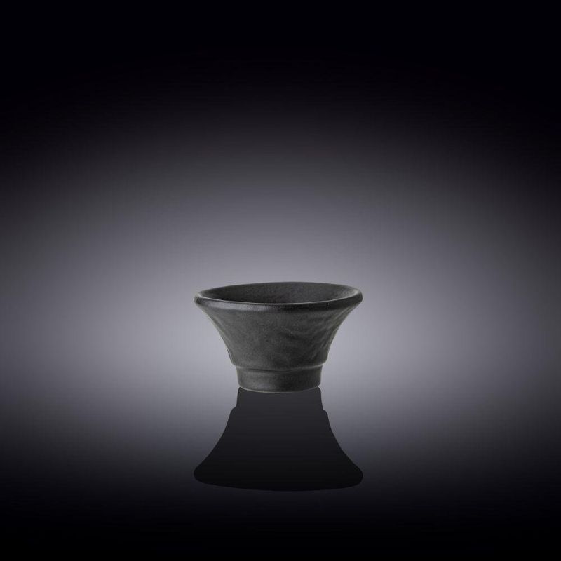 Salsero De Porcelana Color Negro 3 Plg - Wilmax