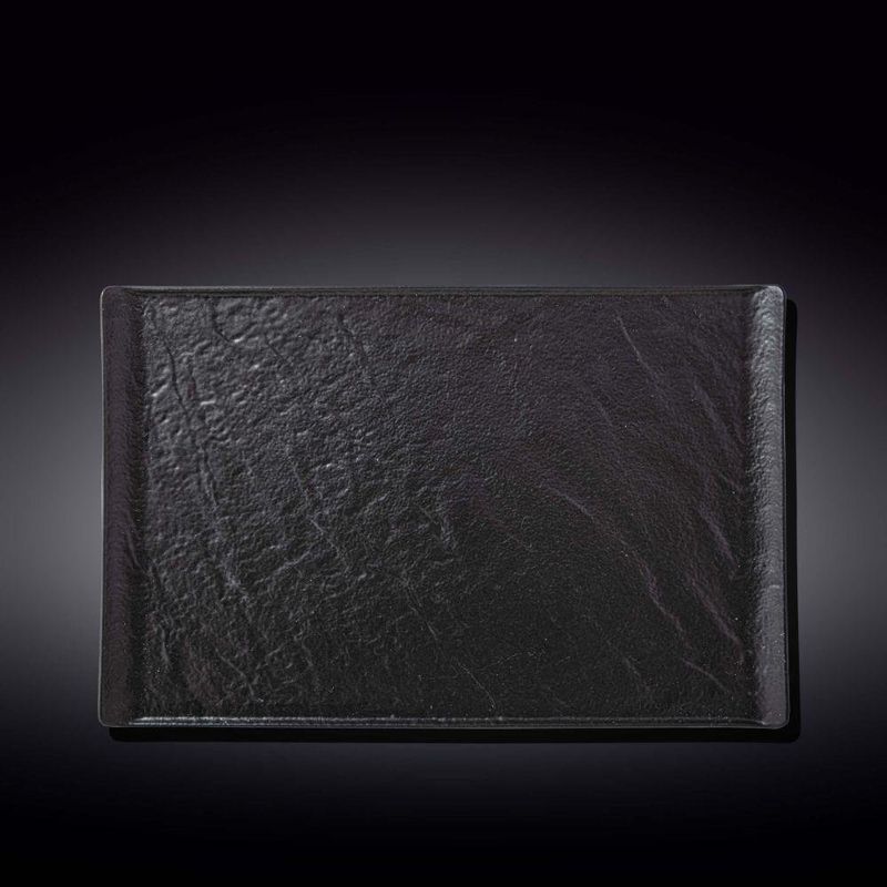 Fuente De Porcelana Color Negro 15X9.75 Plg - Wilmax