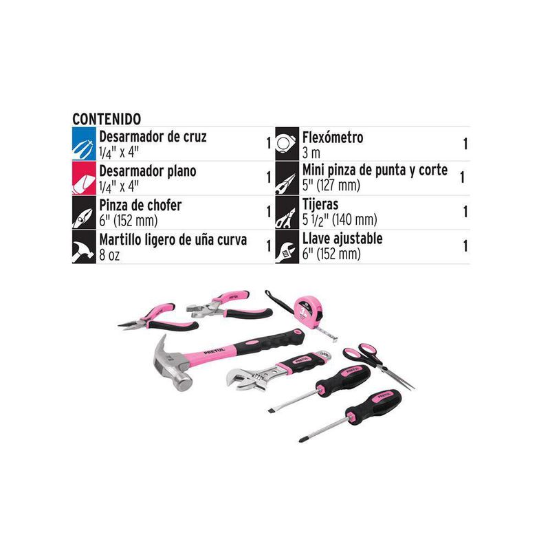 Set-de-herramientas-Rosado-Pretul-