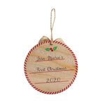 Ornamento Navideño Huella Primera Navidad De Tu Bebé - Pearhead