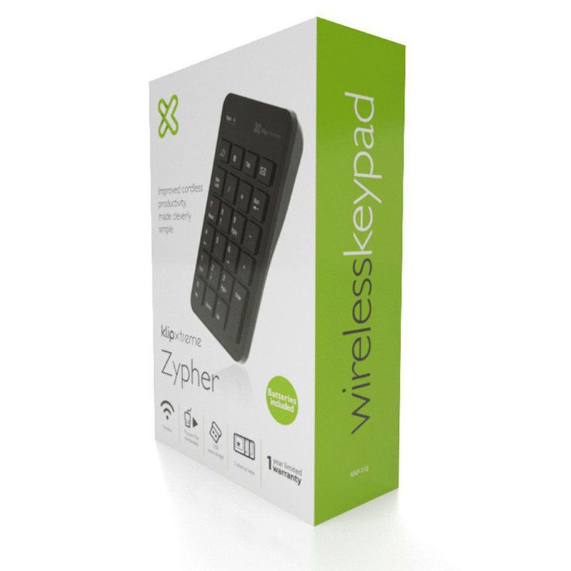 Teclado Numérico Zypher - Klip Xtreme