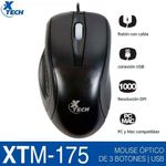 Mouse 3D De 3 Botones Xtm-175 - Xtech