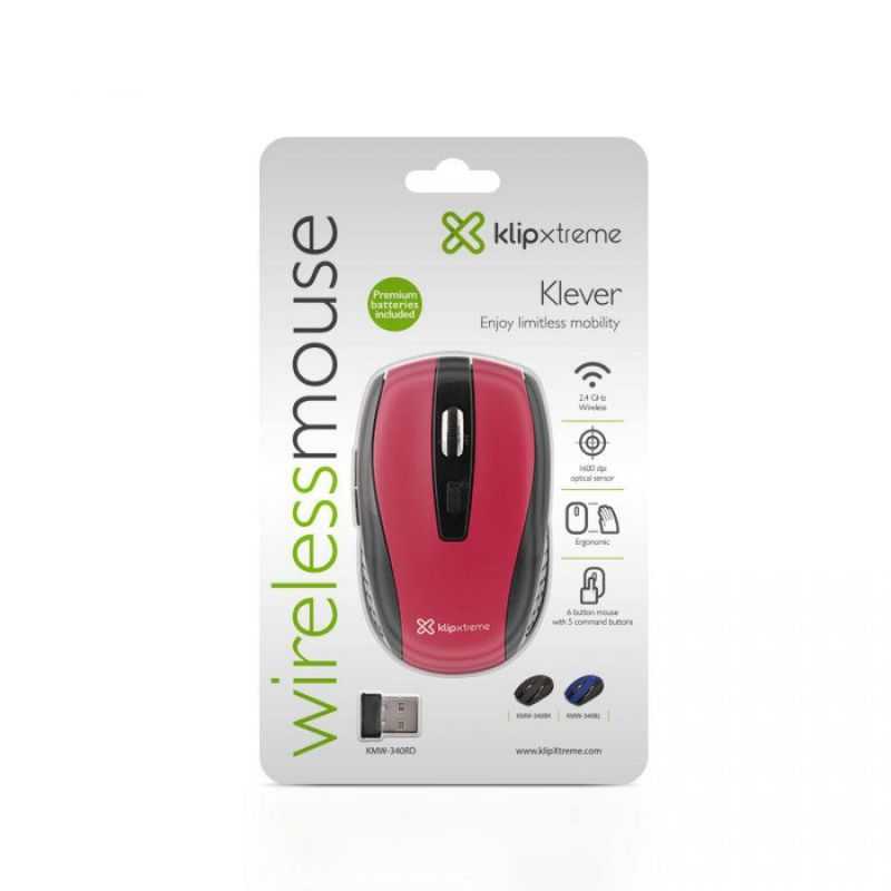 Mouse Inalámbrico De 6 Botones - Klipxtreme Varios Colores