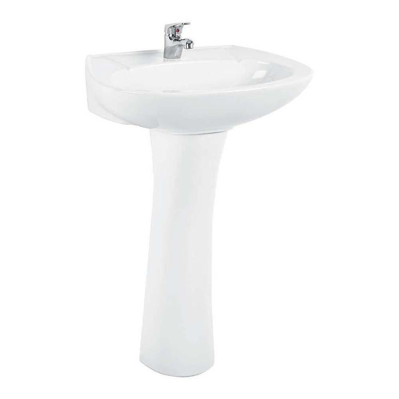 Lavamanos Máximo Con Pedestal Blanco - Corona