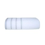Toalla De Baño 76X132 Cm Blanco Y Gris Claro - Viva