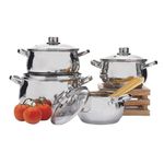 Batería De Cocina Acero Inoxidable 8 Pzas - Nordika