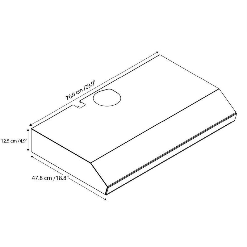 Extractor De Olores 30 Plg Plateado - Whirlpool