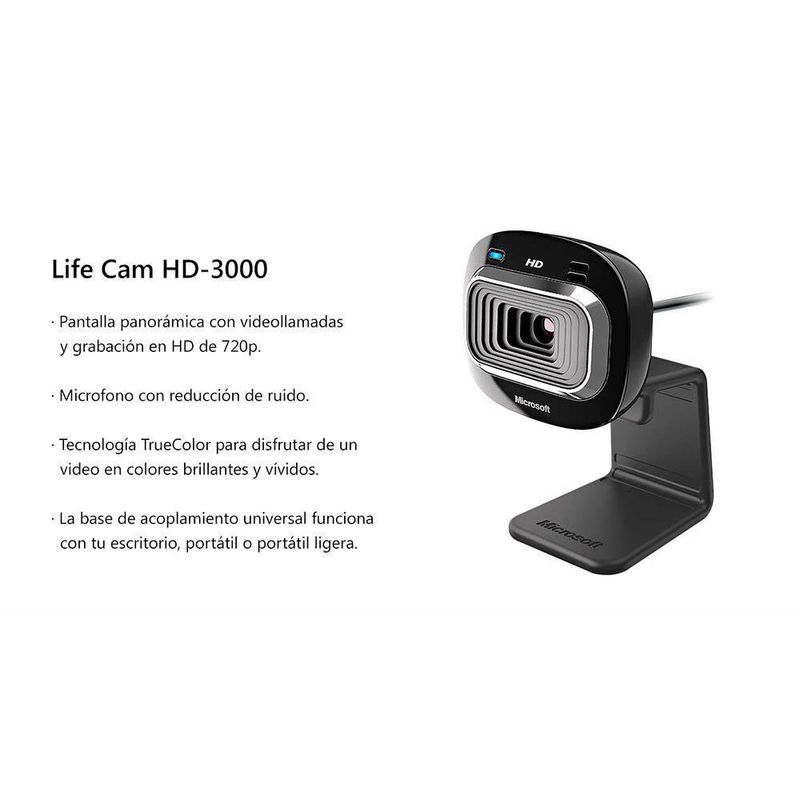 C mara Web Lifecam HD 3000 Microsoft Cemaco