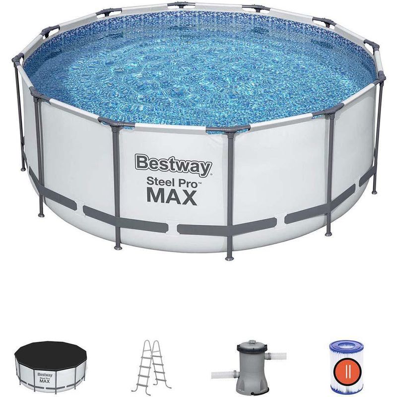 Set de Piscina Escalera y Filtro 3.66 M - Bestway