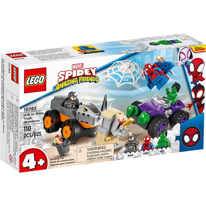 Hulk Y Spiderman Vs Rhino Truck Showdown 110 Pzas - Lego - Cemaco