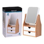 Joyero De 2 Cajones Con Espejo Giratorio 17.5X11X30 Cm - Koopman