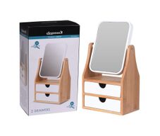 Joyero De 2 Cajones Con Espejo Giratorio 17.5X11X30 Cm - Koopman