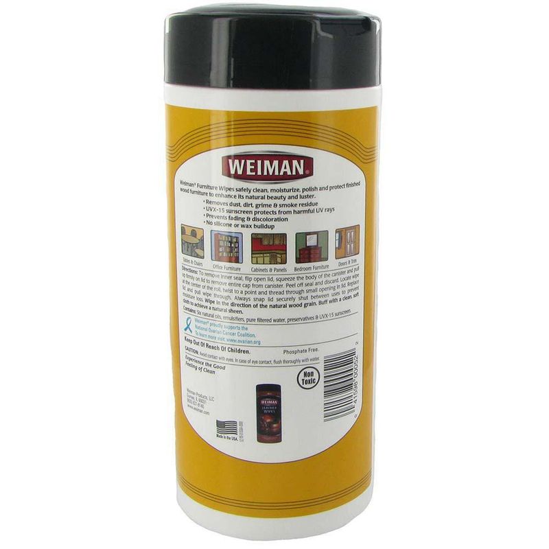 Wipes Limpiadores Para Muebles De Madera 30 Unidades - Weiman
