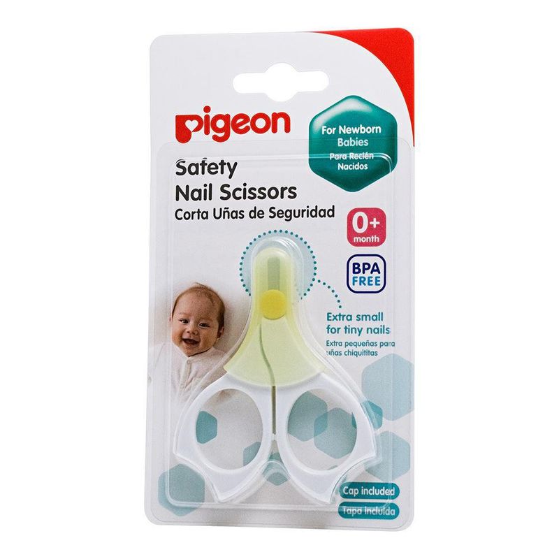 PAFASON Juego de tijeras de uñas de manicura de punta redonda para bebés y  lima de uñas de vidrio para bebé, acero inoxidable, vidrio flotado checo