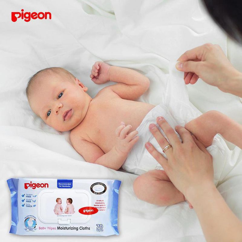 Toallas Húmedas Hidratantes Para Bebés 70 Unidades - Pigeon