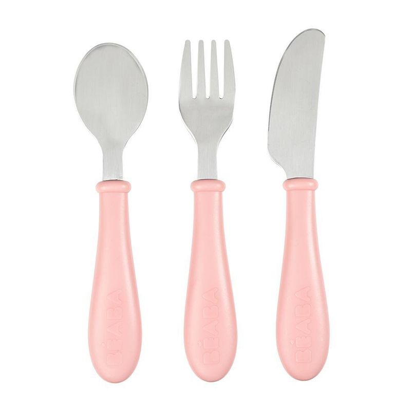 Set De 3 Pzas Cubiertos 3ra Etapa Para Niña - Beaba