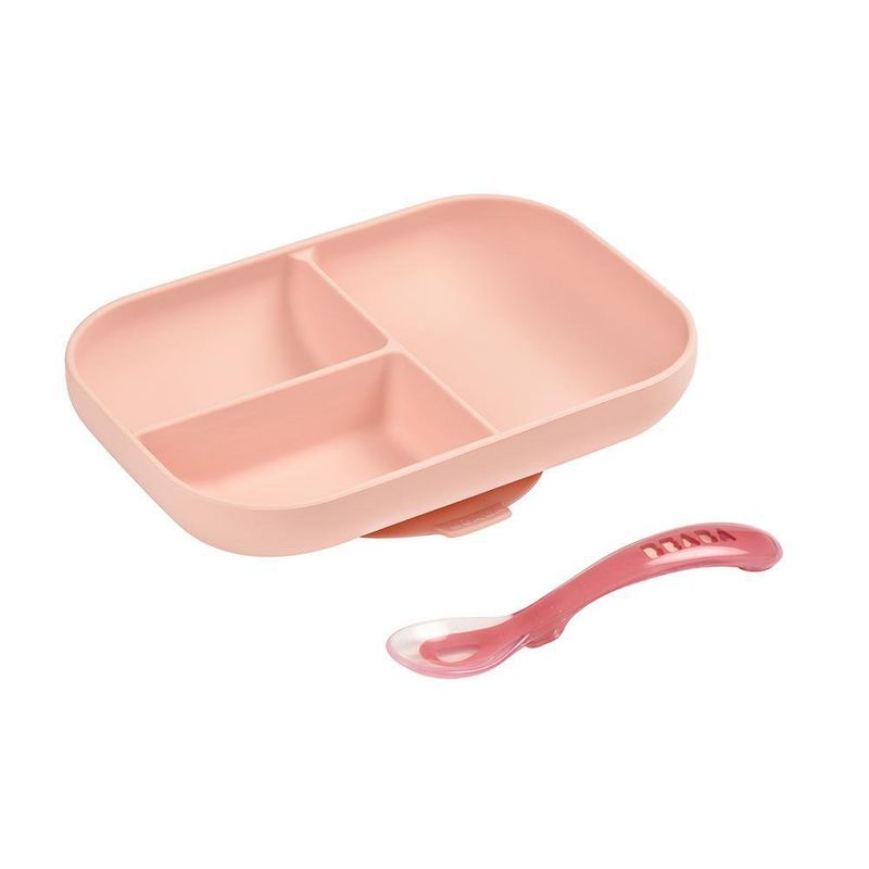 Set De 2 Pzas Plato De Succión Y Cuchara Para Niña - Beaba