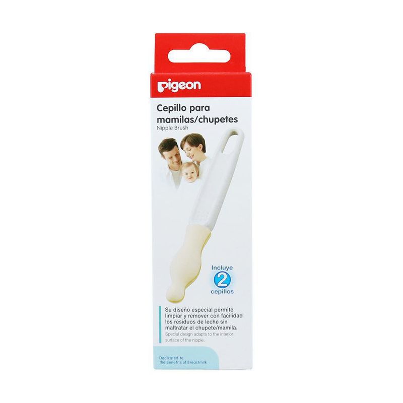  CAREBABYMORE Cepillo para biberón con una base de limpiador de  pezones de nailon oculto, 2 cepillos de esponja para pezones, 2 cepillos  para popotes, cepillo para biberones con limpiador de pezones