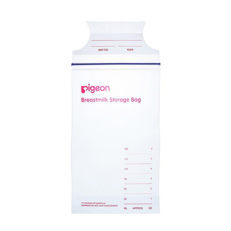 Bolsas 180ml para almacenar leche materna Pigeon