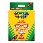 Caja De Crayones Triangulares Jumbo 24 Colores - Crayola