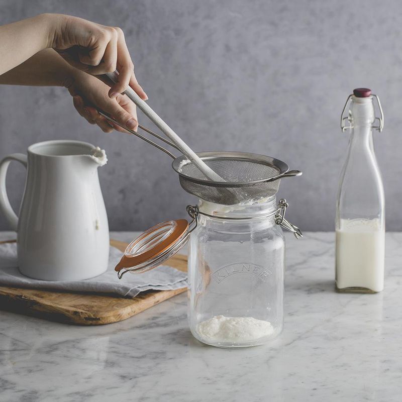 Frasco De Vidrio Cuadrado Con Clip 1.5 Lts - Kilner